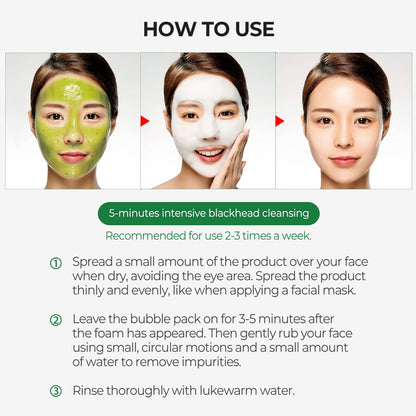 SOME BY MI Bye Bye Blackhead 30 Days Miracle Green Tea Tox Bubble Cleanser (4.23 oz)