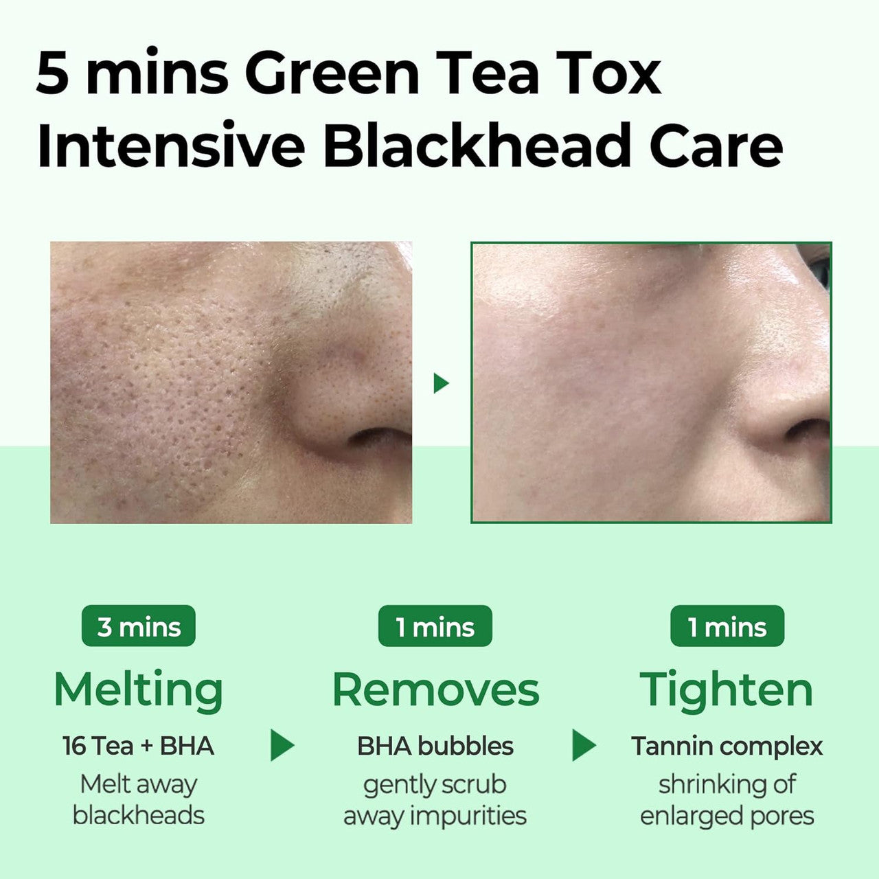 SOME BY MI Bye Bye Blackhead 30 Days Miracle Green Tea Tox Bubble Cleanser (4.23 oz)