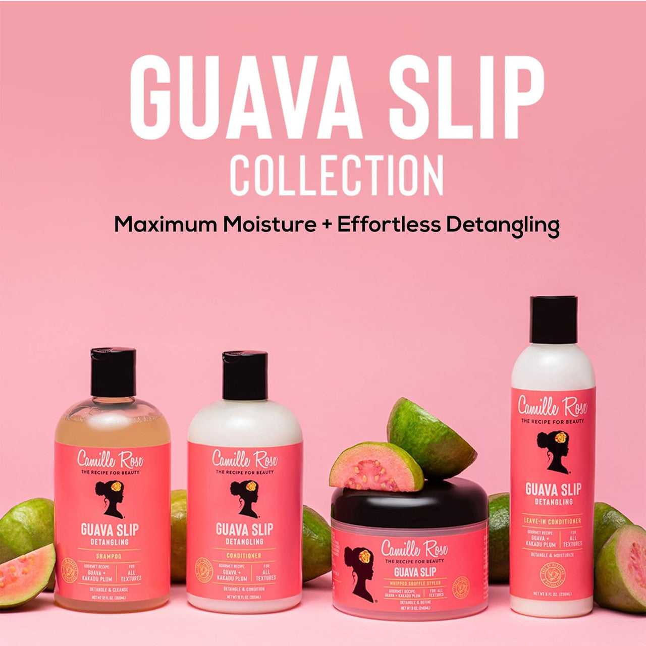Camille Rose Guava Slip Detangling Shampoo (12oz)