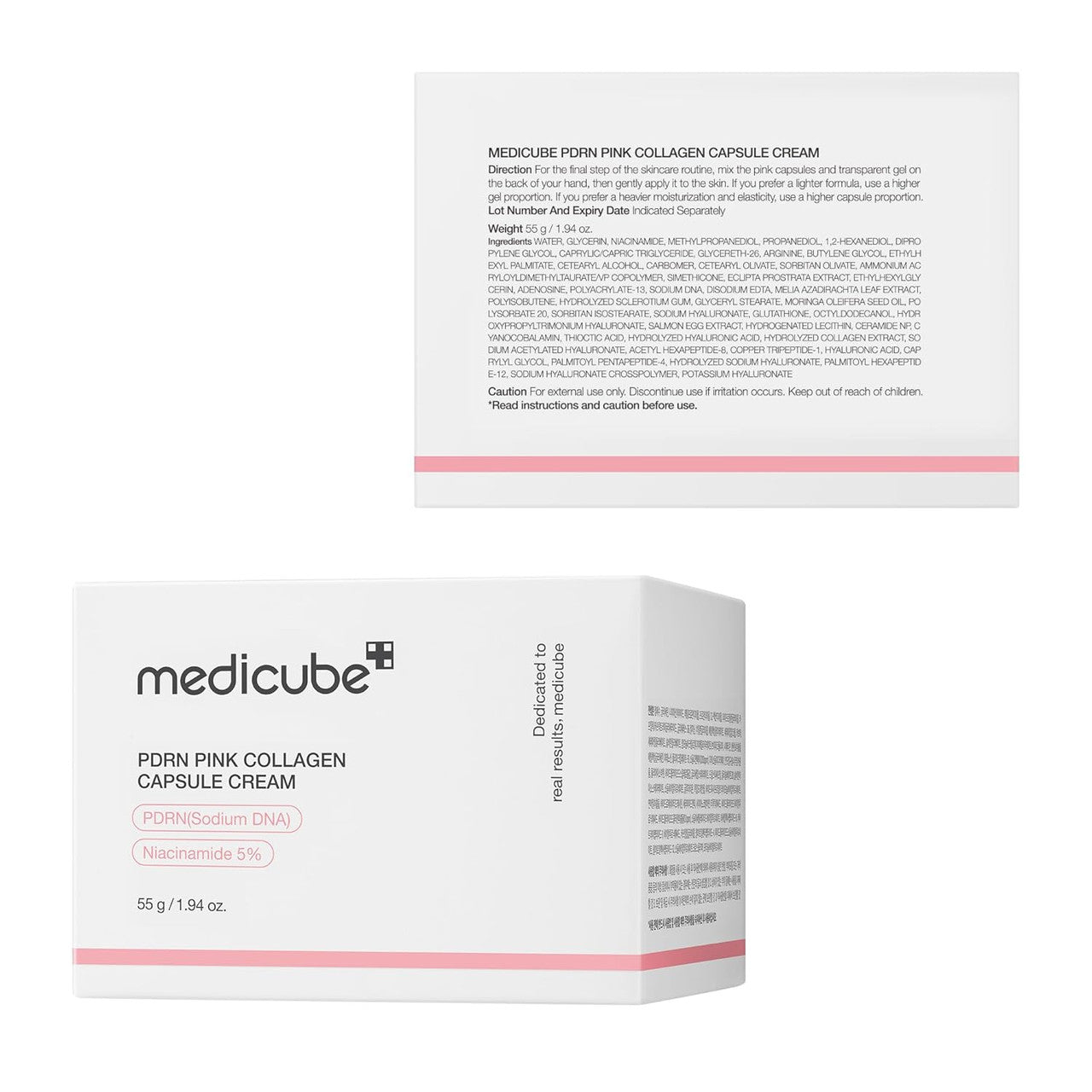 MEDICUBE Salmon DNA PDRN Pink Collagen Capsule Cream (1.94 oz)