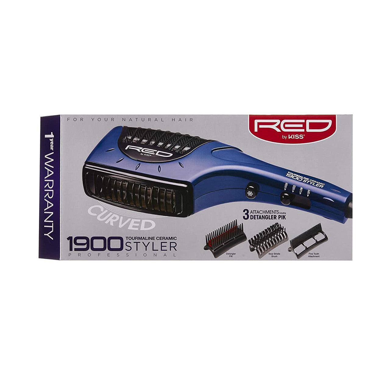 RED Curved 1900 Tourmaline Ceramic Styler