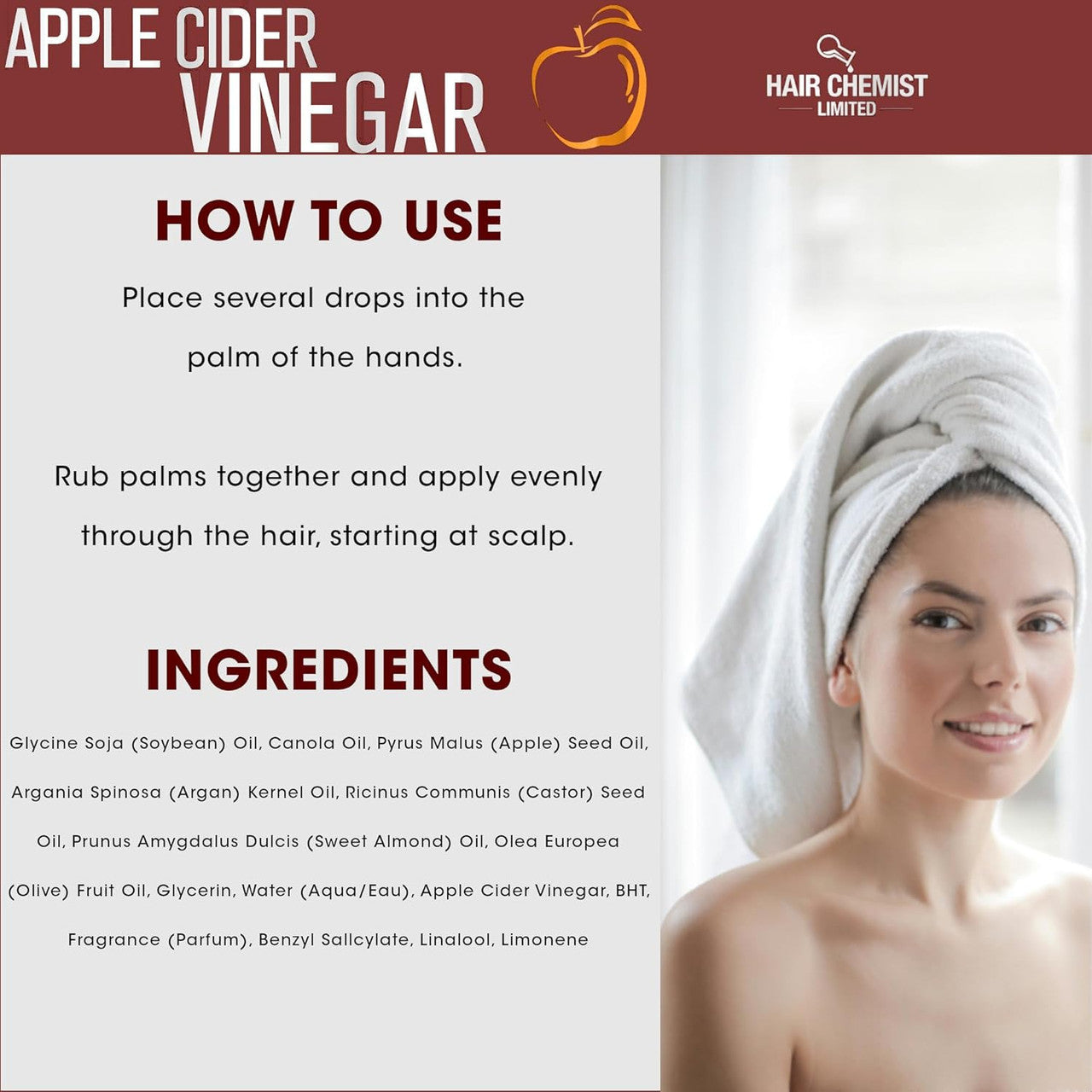 HAIR CHEMIST Apple Cider Revitalizing Premium Hair Oil (7.1oz)