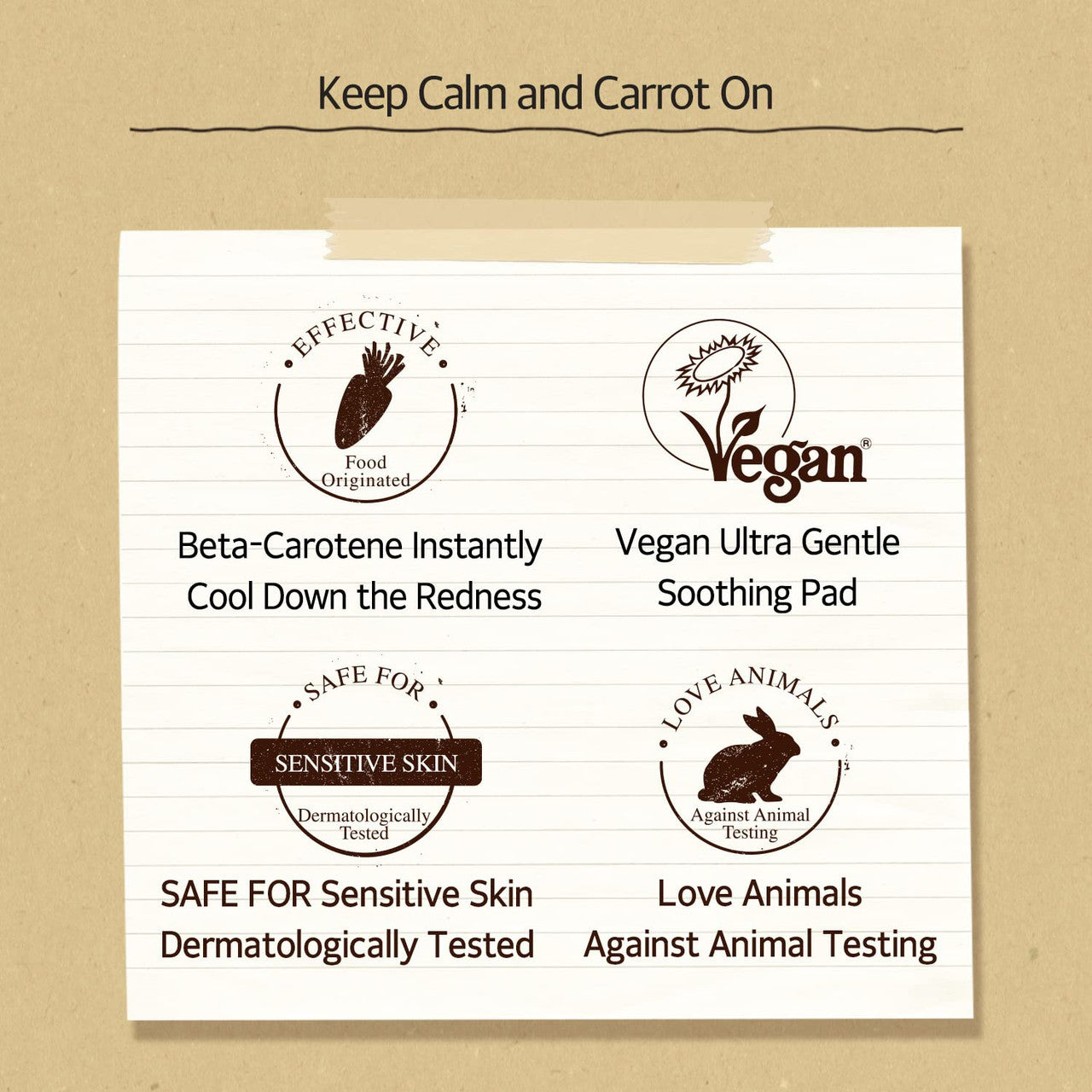 [SKINFOOD] Carrot Carotene Calming Water Pad (60 Pads)