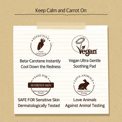 [SKINFOOD] Carrot Carotene Calming Water Pad (60 Pads)
