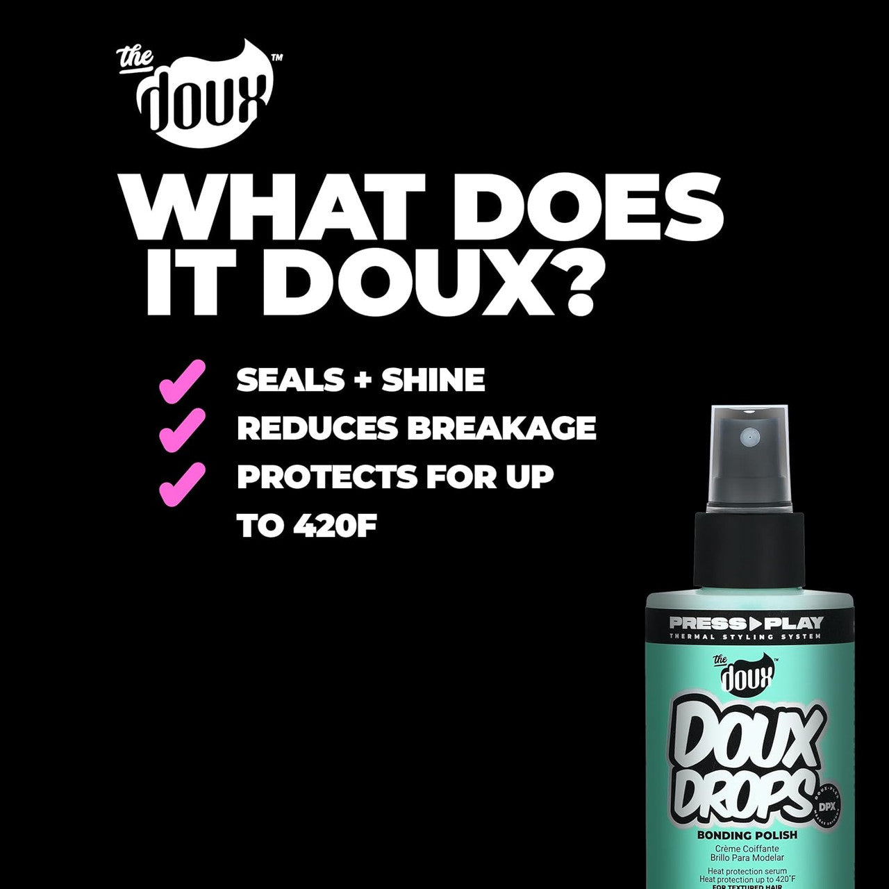 The Doux Drops Bonding Anti-Frizz Treatment Polish (4 oz)