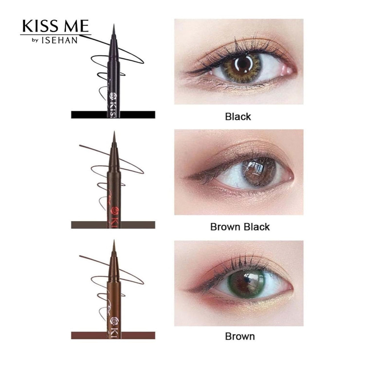 KISS ME Waterproof Smooth Liquid Eyeliner Super Keep