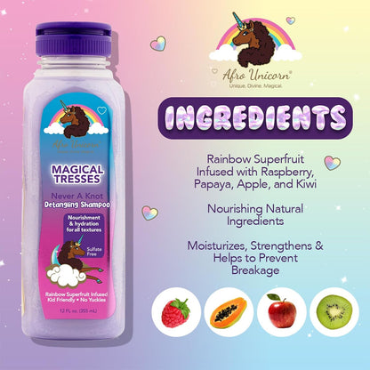 AFRO UNICORN Never A Knot Detangling Shampoo (12 oz)