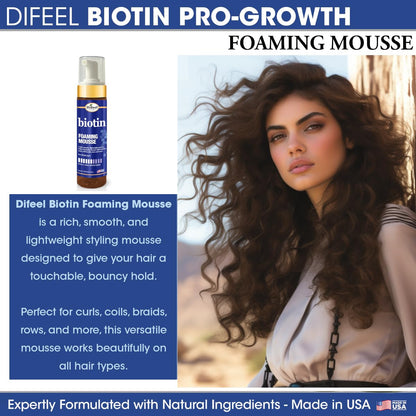 Difeel Biotin Foaming Mousse (8oz)