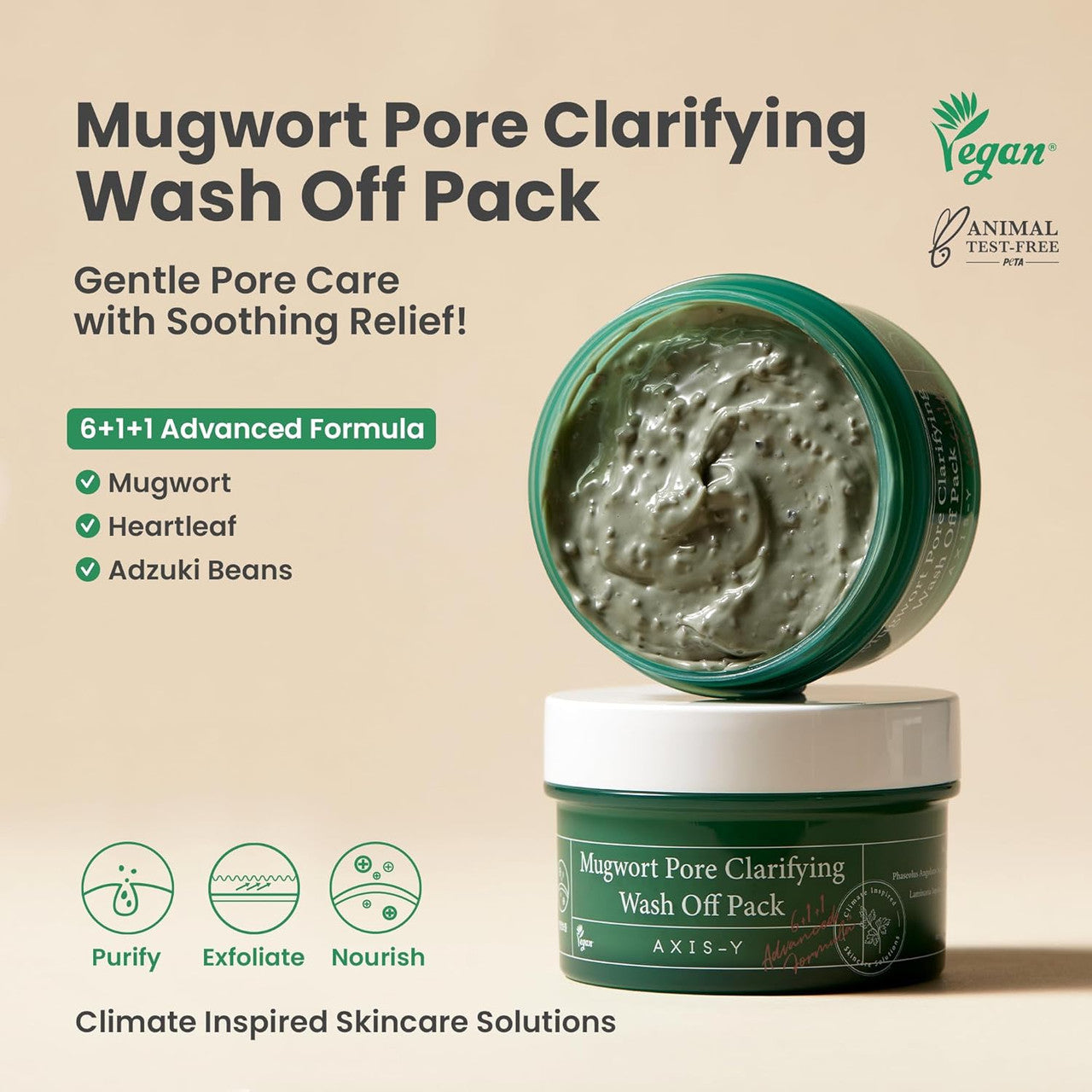 AXIS-Y Mugwort Pore Clarifying Wash Off Pack (3.38oz)