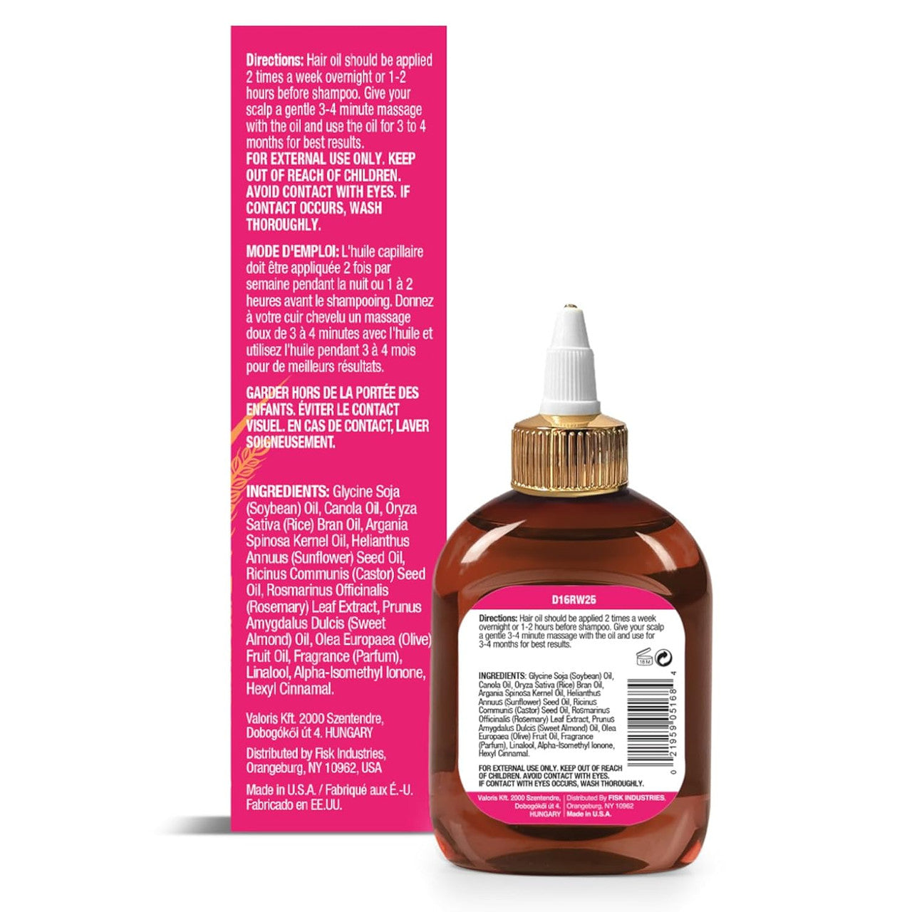 Difeel 99% Natural Premium Hair Oil - Rice Water (2.5 oz)