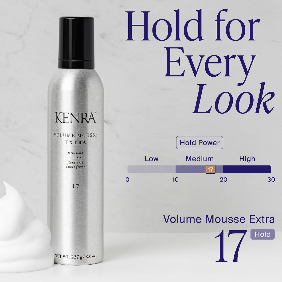 KENRA Professional Volume Mousse Extra 17 Firm Hold (8oz)