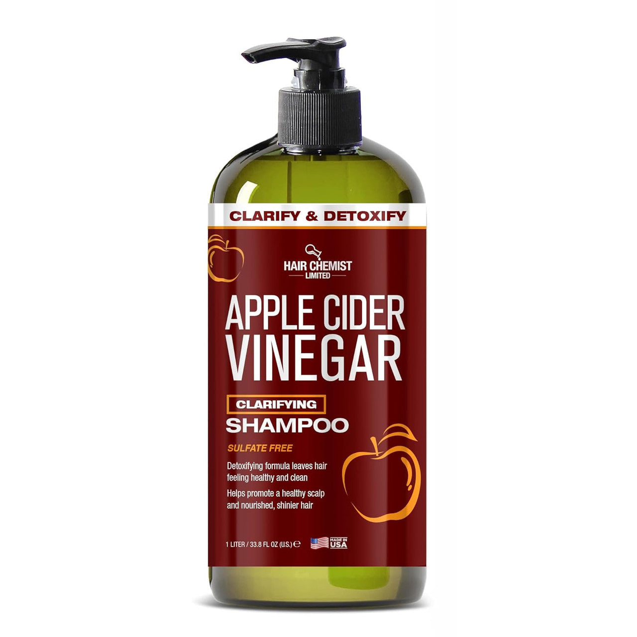 HAIR CHEMIST Apple Cider Vinegar Clarifying Shampoo (33oz)