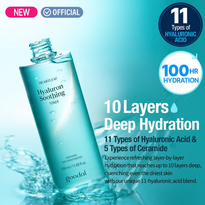 GOODAL Heartleaf Hyaluron Soothing Toner (11.83oz)