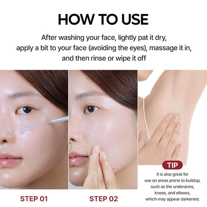 DR. MELAXIN Peel Shot Glow White Rice Peeling Ampoule (80ml)