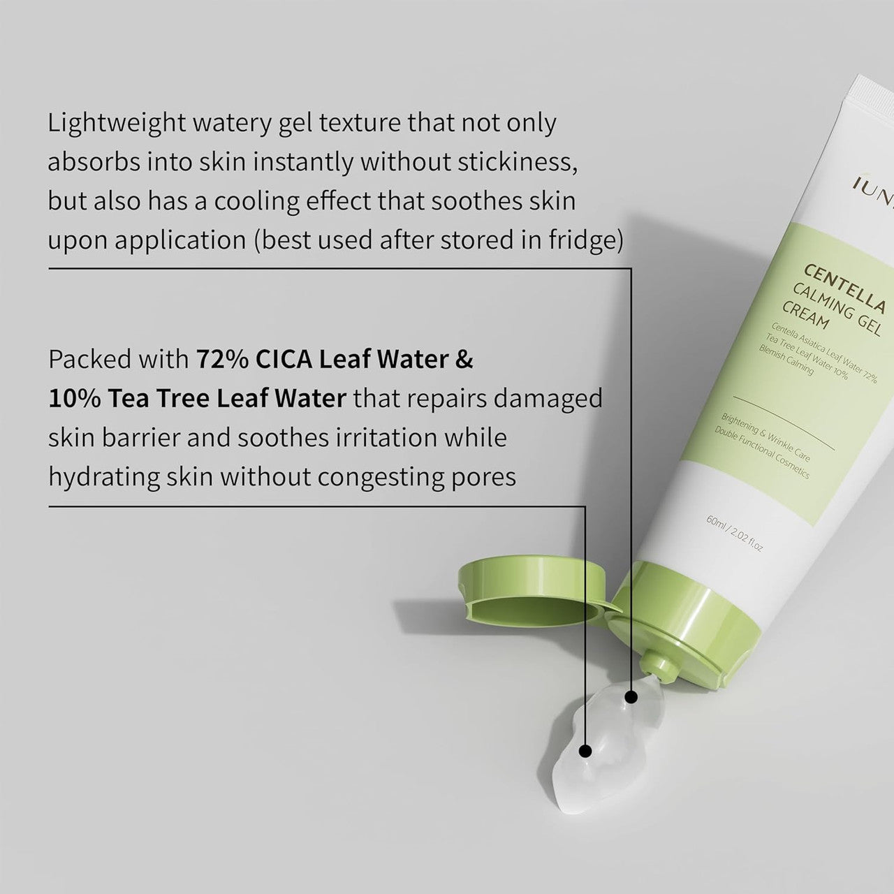 IUNIK Centella Calming Gel Cream (2.02 oz)