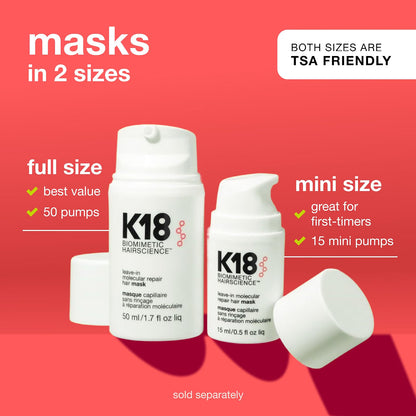 K18 Leave-In Molecular Repair Hair Mask (0.5oz)