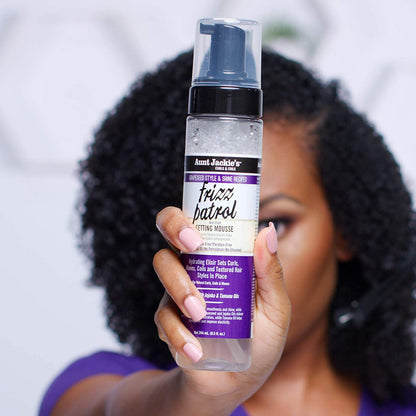 Aunt Jackie's Grapeseed Frizz Patrol Anti-Poof Setting Hair Mousse
