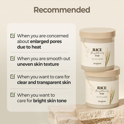 [SKINFOOD] Rice Daily Toner Pad (60Pads)