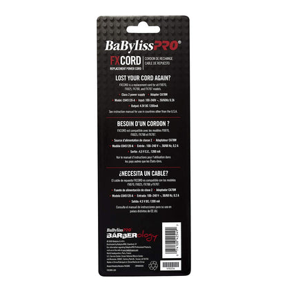BaBylissPRO Replacement Foil Shaver Power Cords