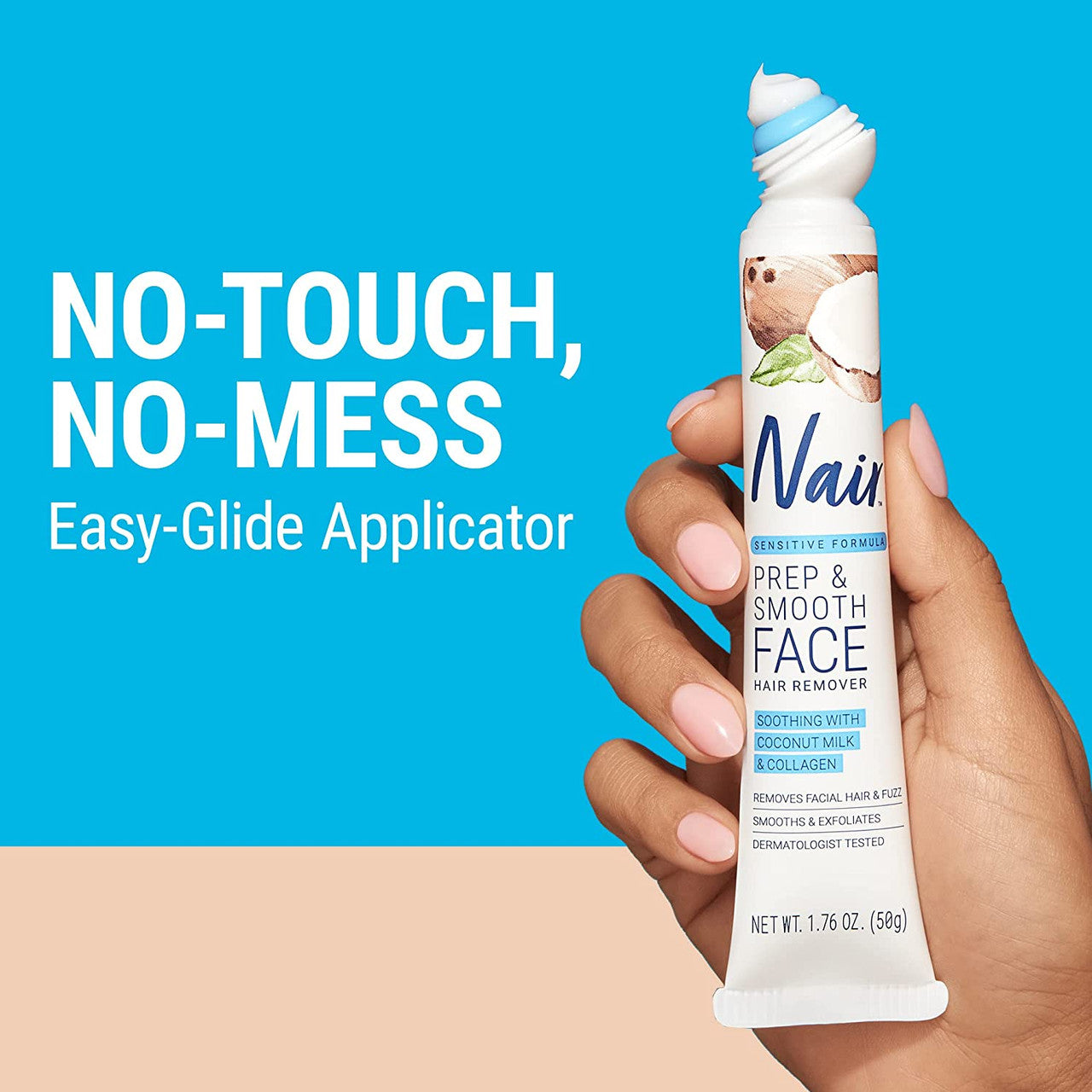 Nair Prep and Smooth Face with Coconut Milk