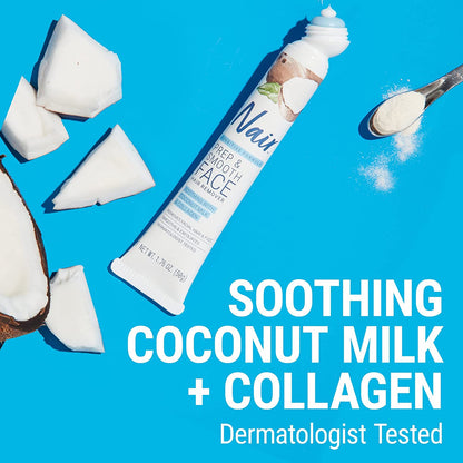 Nair Prep and Smooth Face with Coconut Milk