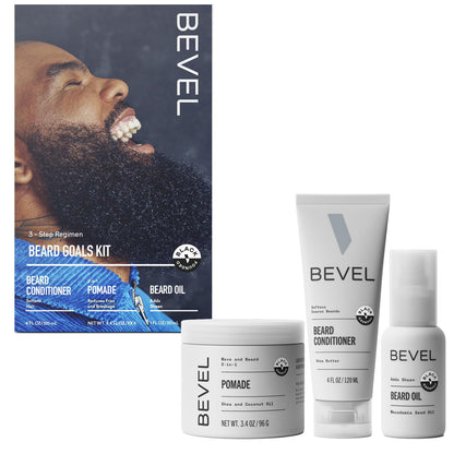 BEVEL Mens Beard Grooming Kit (3pcs)