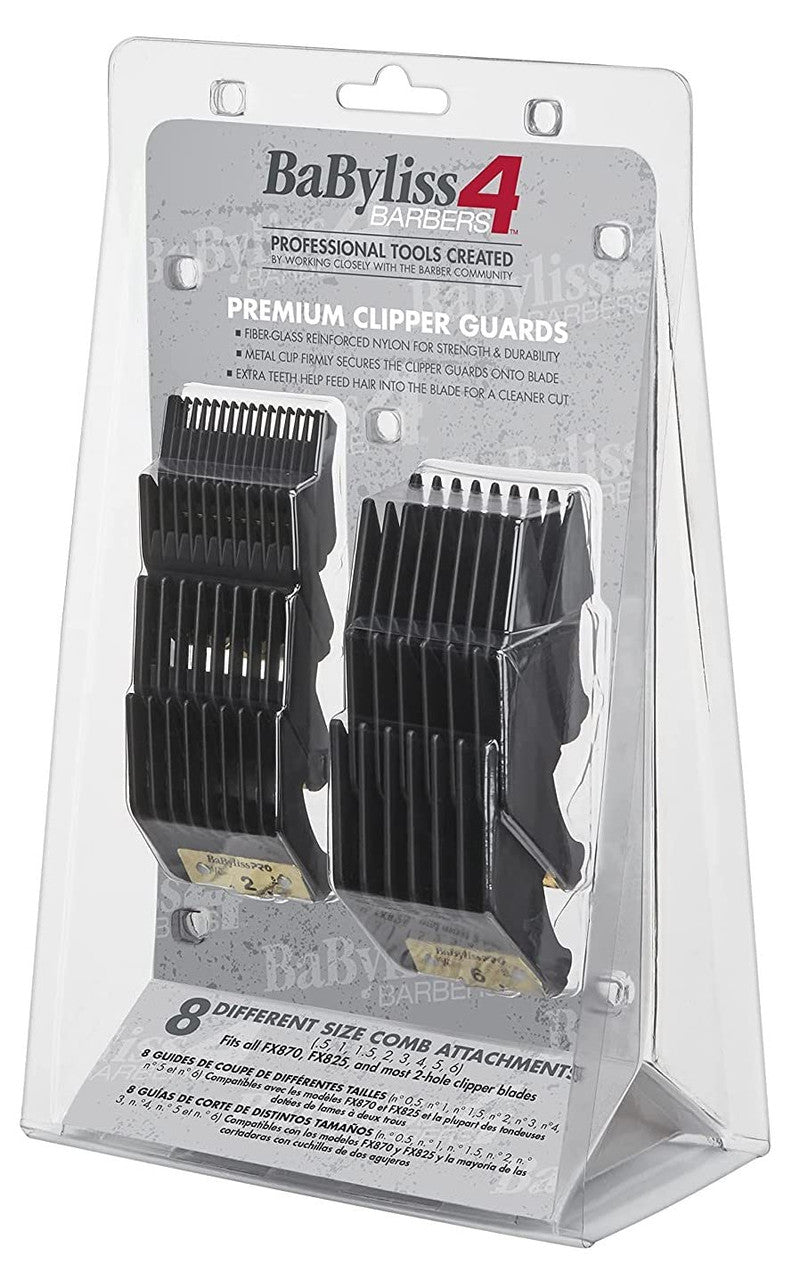 BaBylissPRO 8pc Premium Clipper Guard Set (FXCPCG)