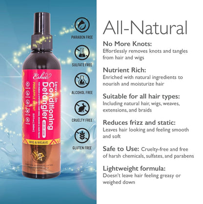 ESHA Wig & Weave Leave-In Conditioner & Detangler