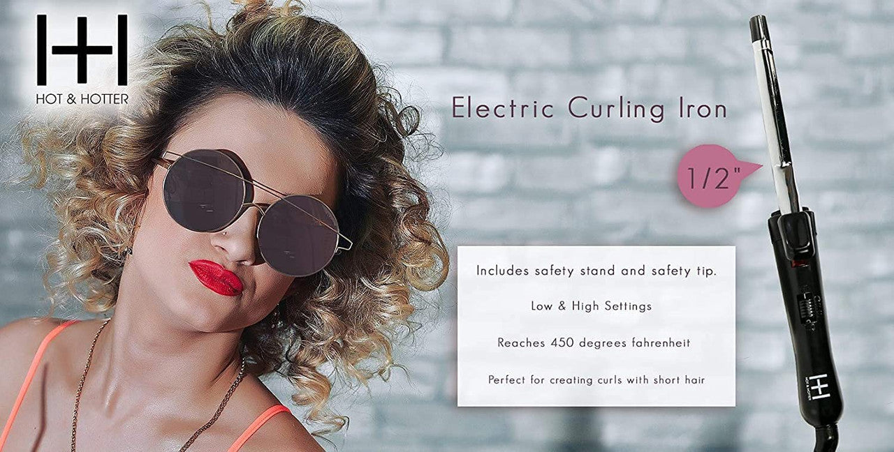 Annie Hot & Hotter Extra Long Ceramic Tourmaline Curling Iron 1"