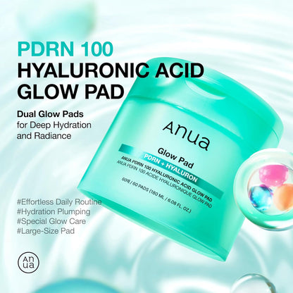Anua PDRN 100 Hyaluronic Acid Pad  (180ml, 60 Pads)