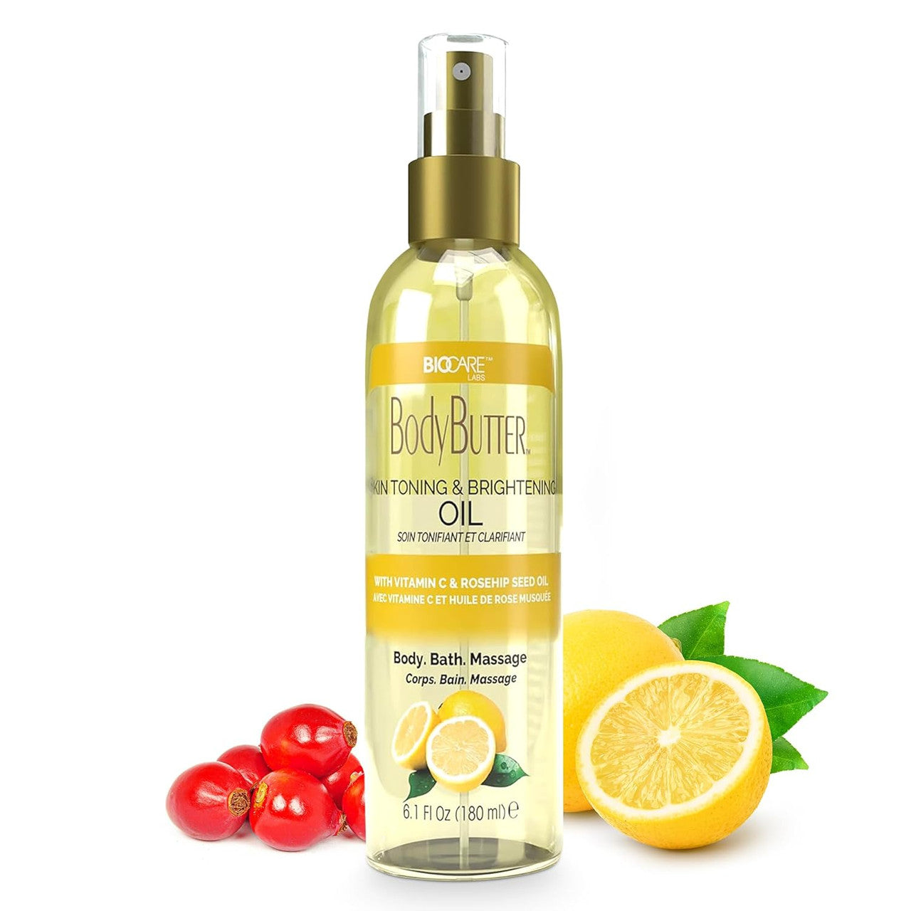 Biocare Skin Toning & Brightening Vitamin C Body Oil (6.1oz)