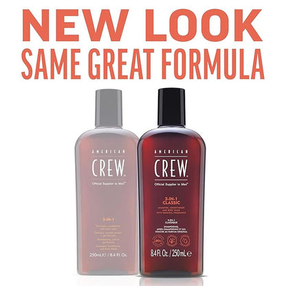 American Crew 3-IN-1 CLASSIC Shampoo, Conditioner and Body Wash (8.4 oz)
