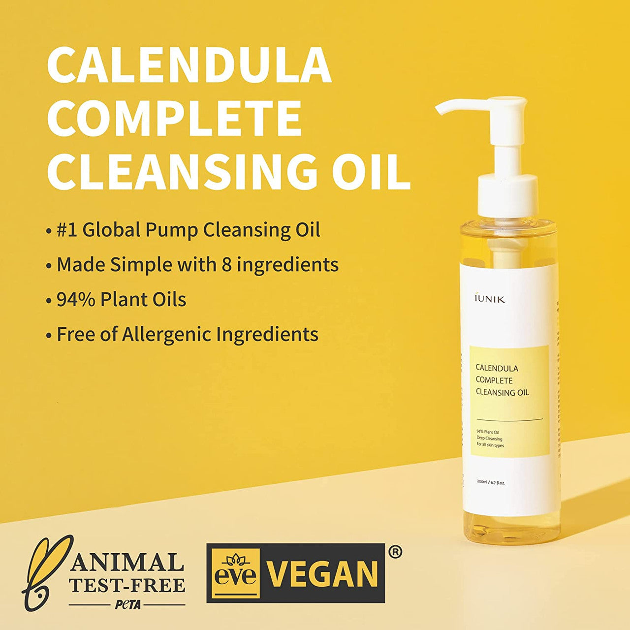 IUNIK Calendula Complete Deep Vegan Cleansing Oil