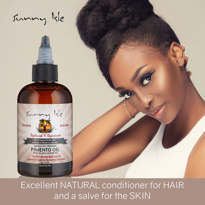 Sunny Isle Jamaican Black Castor Oil - Pimento Oil (4oz)