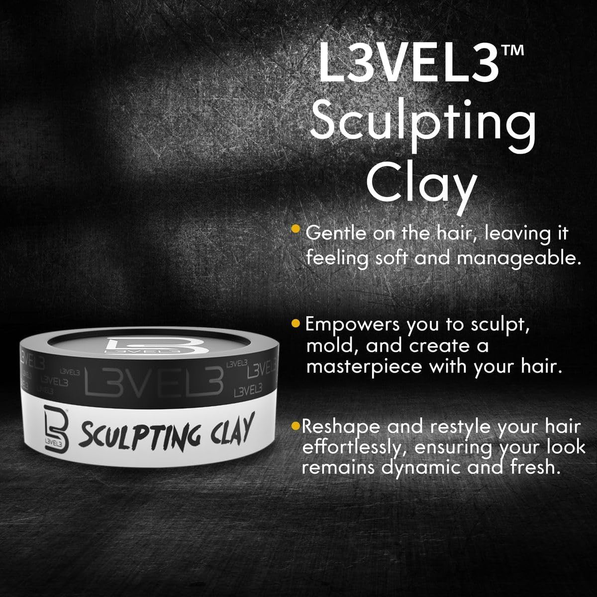 LEVEL 3 Hair Sculpting Clay (5.07oz)