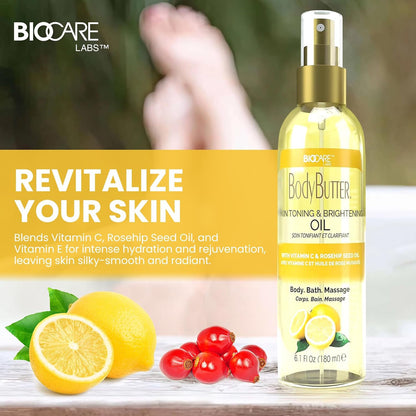 Biocare Skin Toning & Brightening Vitamin C Body Oil (6.1oz)