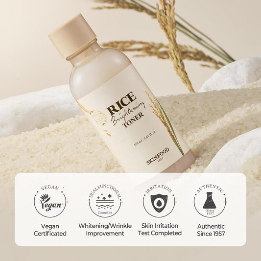 [SKINFOOD] Rice Brightening Toner (5.4oz)