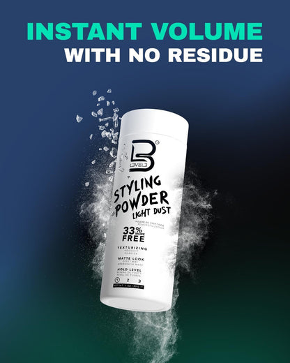 LEVEL 3 Light Hold Styling Powder - Light Dust (1oz)