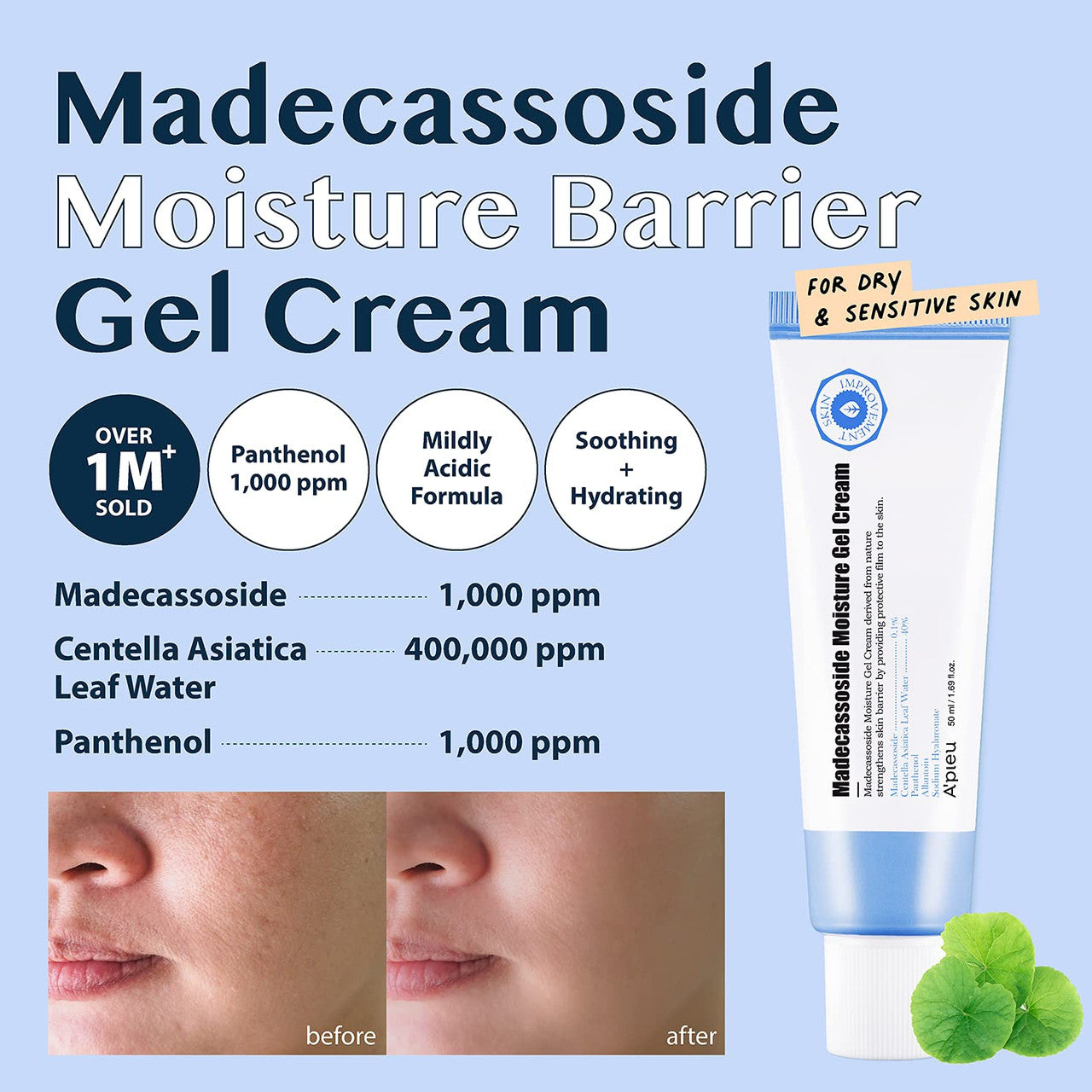 [A'PIEU] Madecassoside Moisture Gel Cream (1.69 oz)