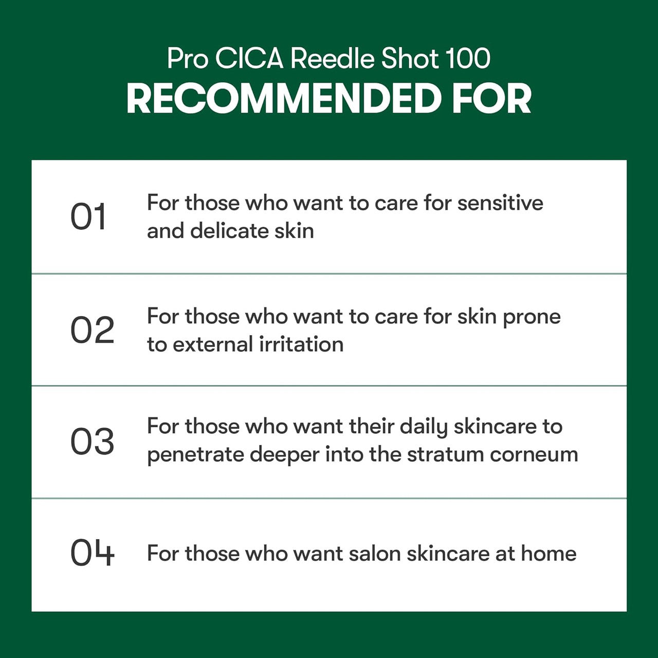 VT COSMETICS Pro Cica Reedle Shot 100 Microneedling Serum (1.69oz)