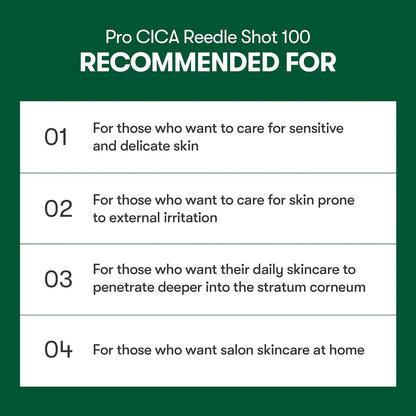 VT COSMETICS Pro Cica Reedle Shot 100 Microneedling Serum (1.69oz)