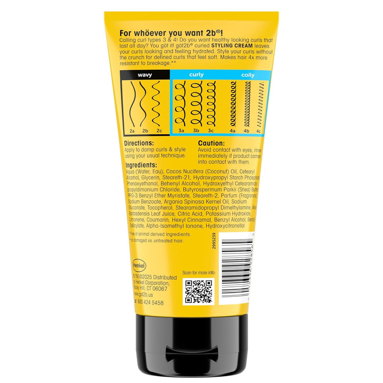 Got2b Curled Styling Cream (6 oz)