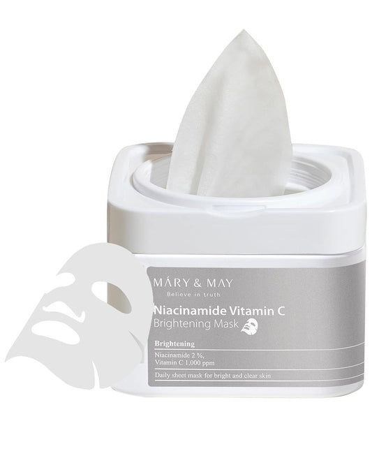 MARY & MAY Niacinamide Vitamin C Mask (30Sheets)