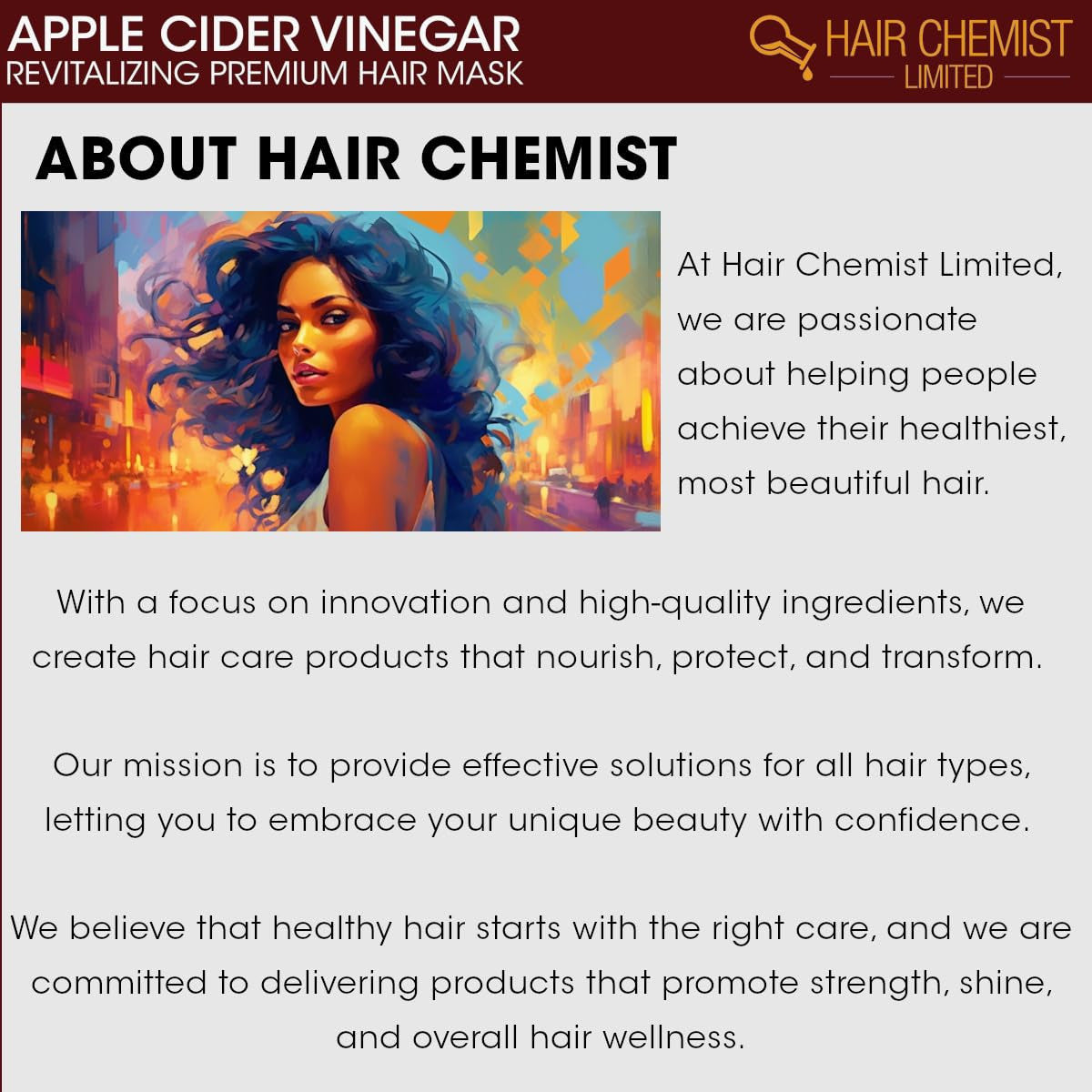 HAIR CHEMIST Apple Cider Revitalizing Premium Hair Mask (12oz)