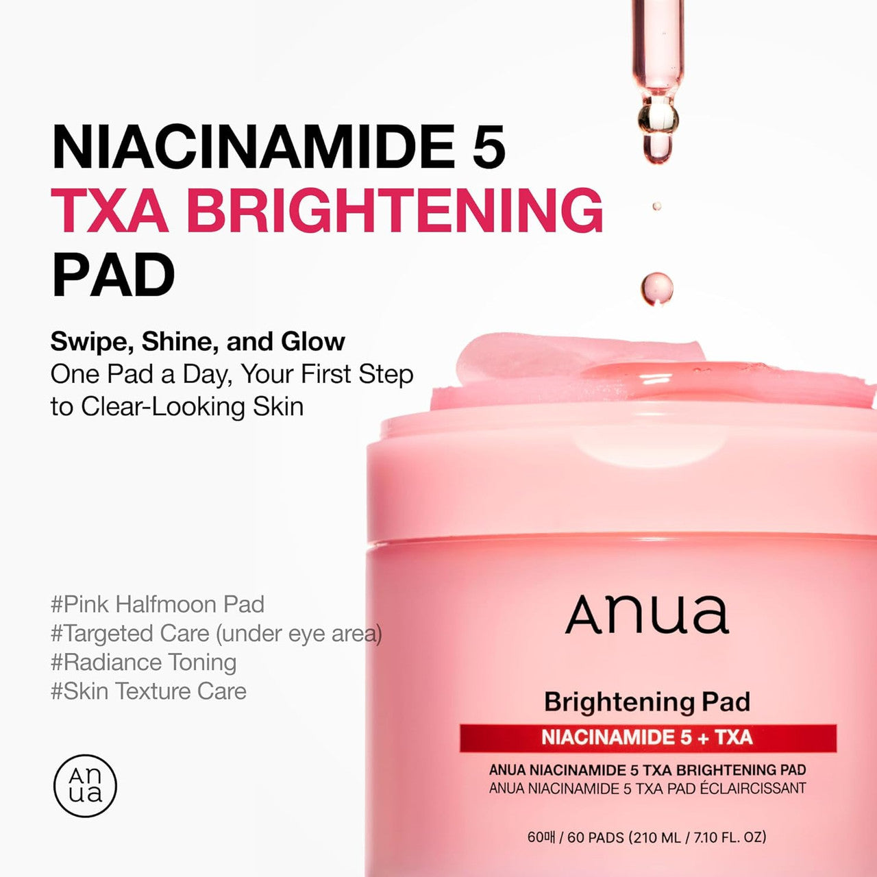 ANUA Niacinamide 5 TXA Toner Pads (60 Pads)