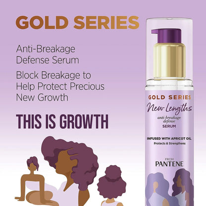 PANTENE Gold Series New Lengths Anti-Breakage Defense Serum (3 oz)