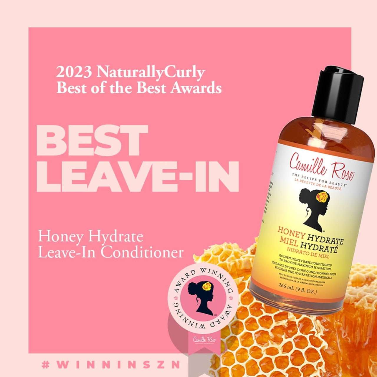 Camille Rose Honey Hydrate Leave In Conditioner (9oz)