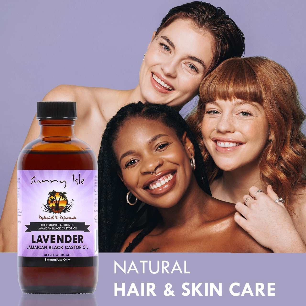 Sunny Isle Jamaican Black Castor Oil - Lavender (4oz)