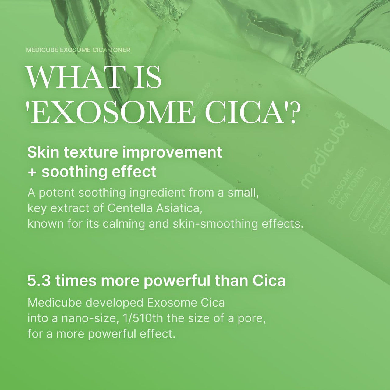 MEDICUBE Exosome Cica Calming Toner (7.1 oz)