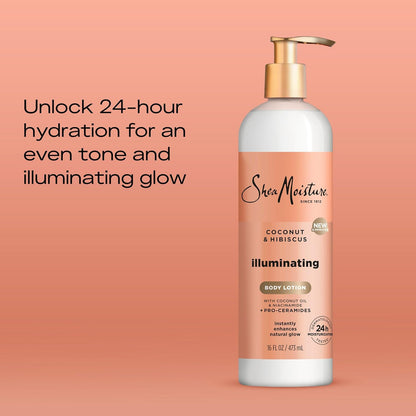SheaMoisture Coconut & Hibiscus Illuminating Body Lotion (16oz)